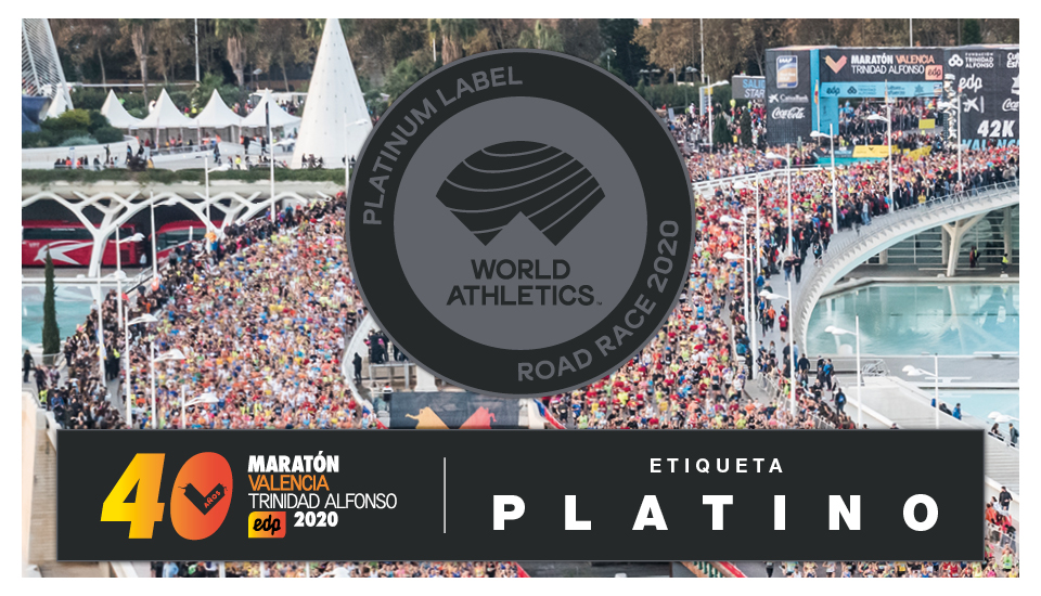 Etiqueta Platino Maraton Valencia